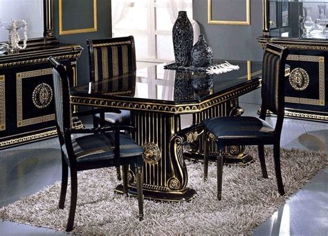 versace dining room sets|Versace italian table sets.